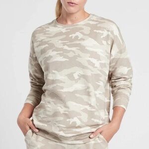 Athleta Beige Camouflage Top